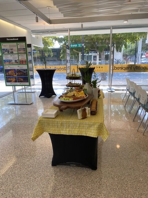 Food Table in Main Exhibit Area