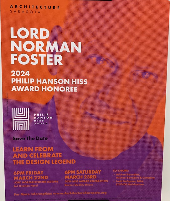 Lord Norman Foster Lecture at Art Ovation Hotel
