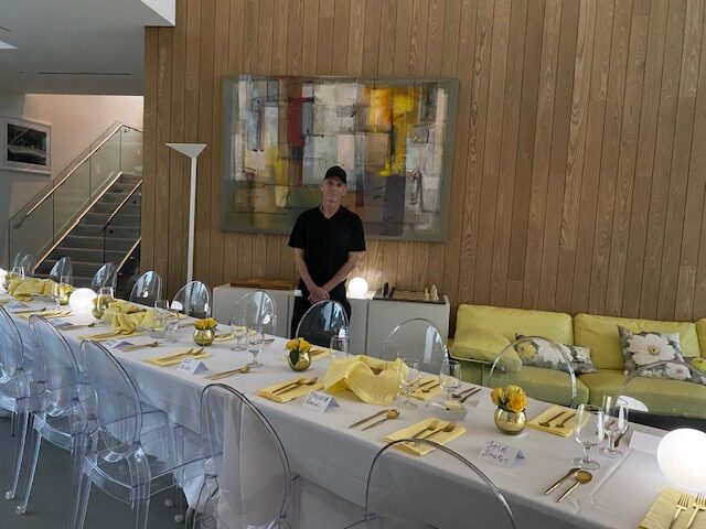 Chef Tommy Hawks before Dinner Party