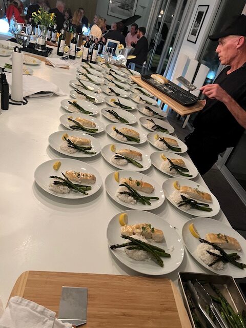 Chef Tommy Hawks with Baked Sea Bass