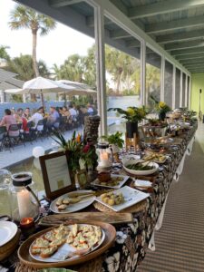 Rehearsal Dinner Party Tiki Go Go Catered Dinner Buffet